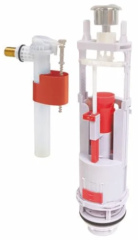 SOMATHERM FOR YOU Mecanismo WC doble pulsador NF válvula lateral ajustable 190-300 mm junta silicona anti-cal