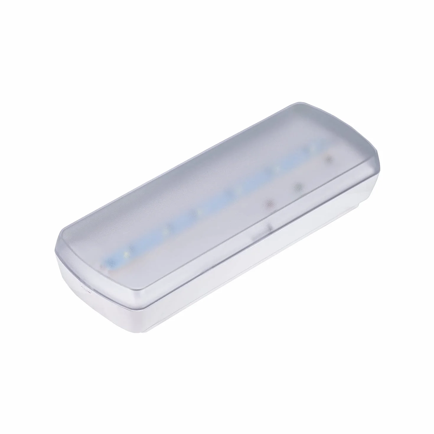 Popp® Luz de Emergencia LED de 300 Lumenes. Permanente - No permanente. 2 Horas de Autonomía Blanco Frío 6000K. Instalación en Superficie. Resistente al fuego. (Superficie-300Lúmen, 1 UNIDAD)