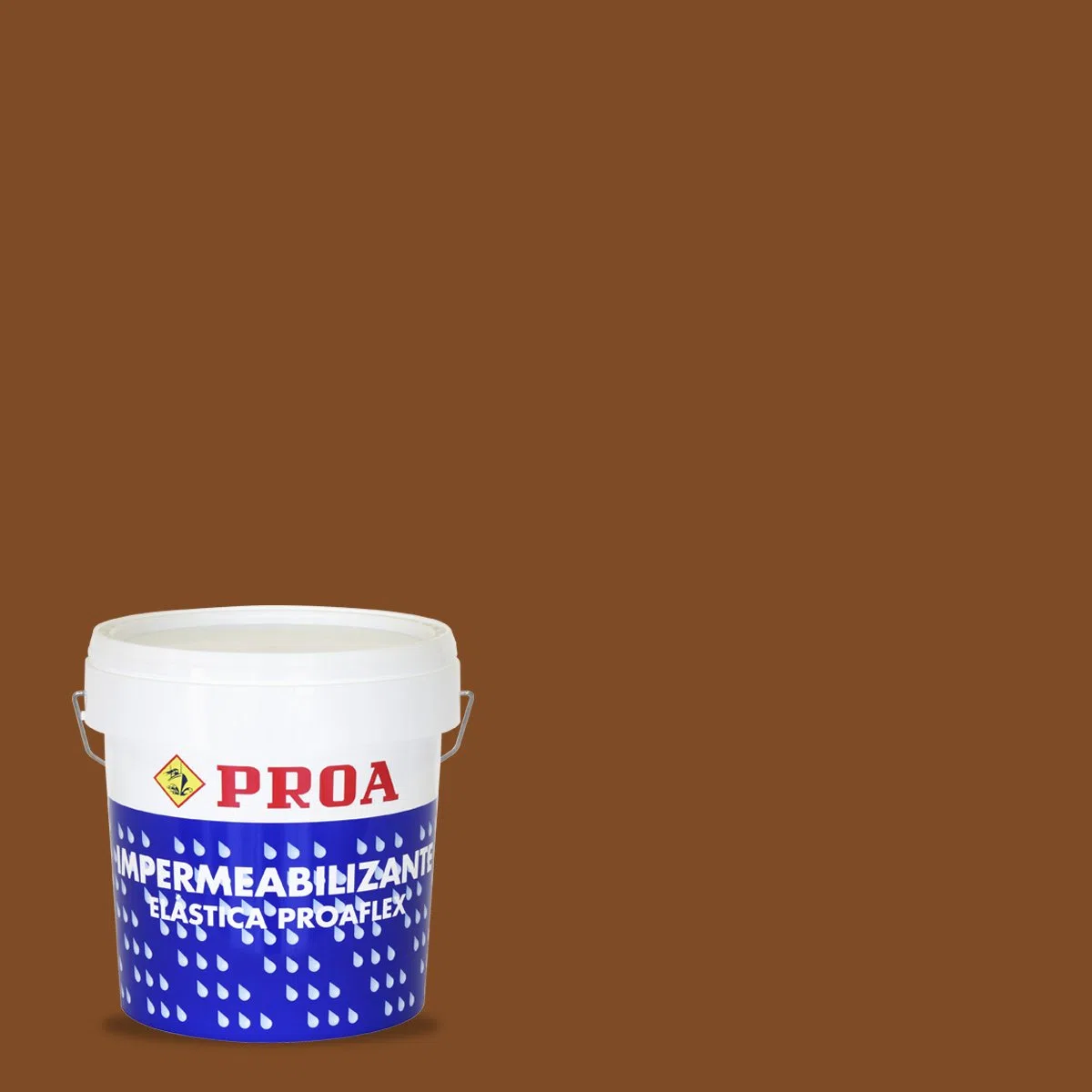 Impermeabilizante elástica para fachadas Teja. 4 L. Proaflex PROA. Antigoteras.