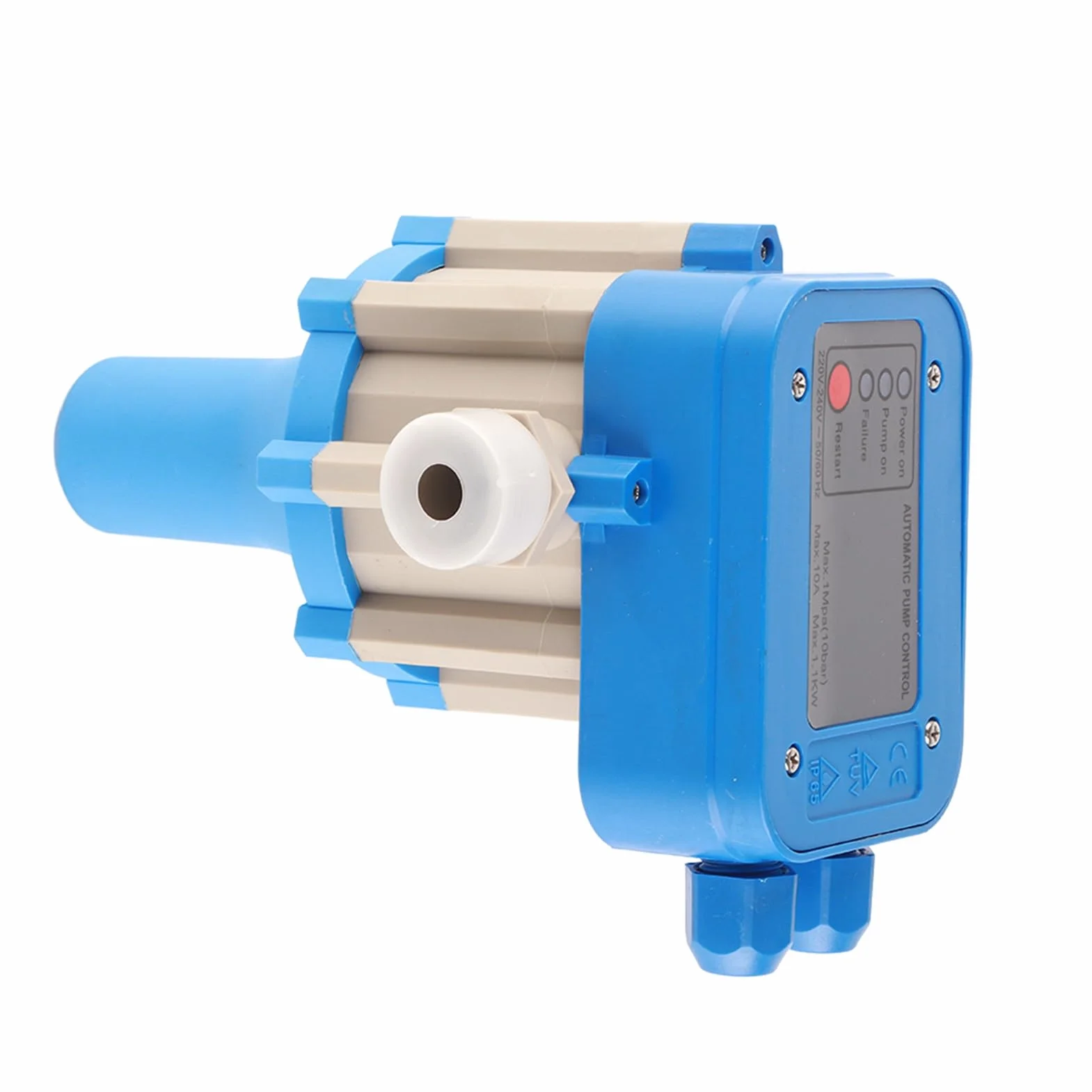Presscontrol bomba agua, controlador automático de presión de bomba de agua de 10A 1.1Kw, regulador electrónico de interruptor de presión de 1Mpa 10 Bar