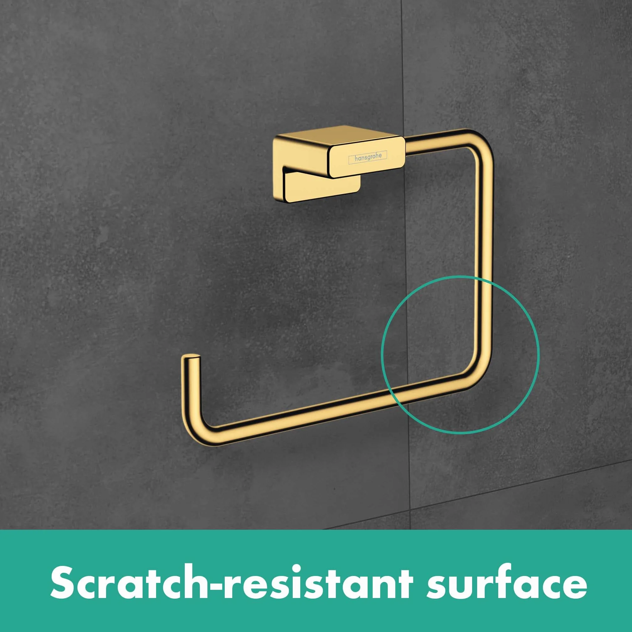 hansgrohe AddStoris Toallero de baño de aro, cromo