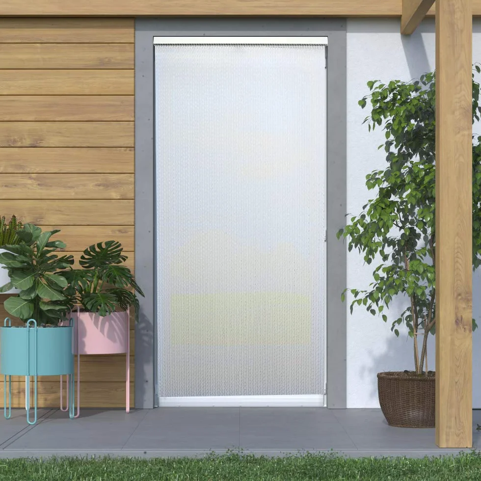 MERCURY TEXTIL Cortina para Puerta Tiras PVC 210x90cm Transparente P5