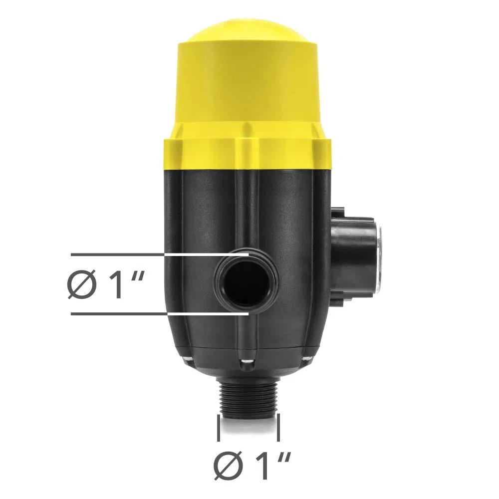 TROTEC Presostato electrónico TDP DSP Para el control de bombas de jardín y agua de 1 fase Interruptor de presión automático monitor de flujo