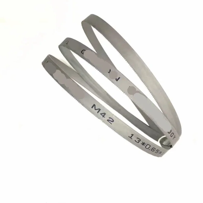 Hojas de sierra de cinta bimetálica de 1640mm, 2 uds., 1640x13x0,65mm, hoja de sierra de cinta for cortar metales M42 for carpintería (Color : 10-14T, Size : Metal Cutting)