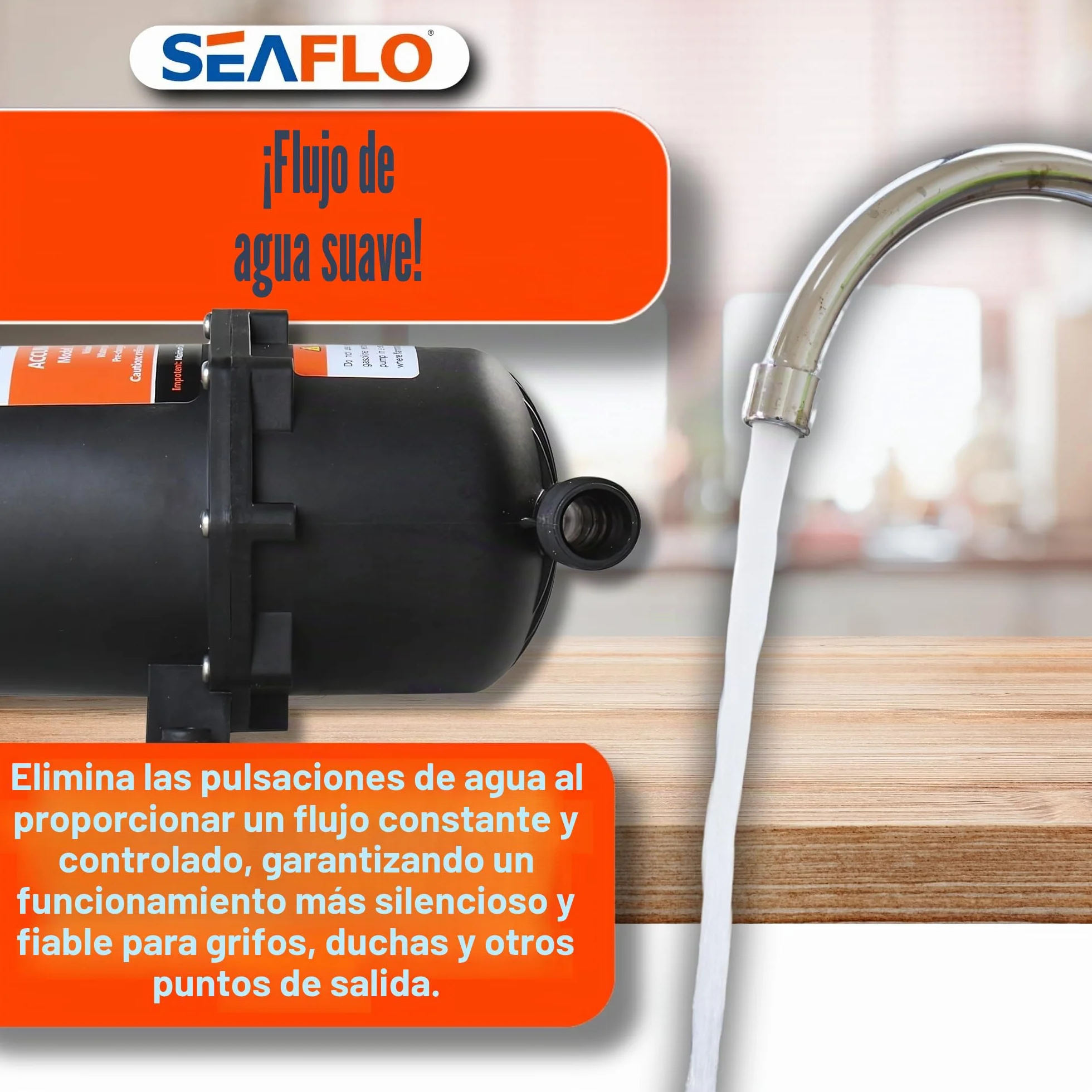 Seaflo - Tanque acumulador presurizado 0.75/1.0 litros