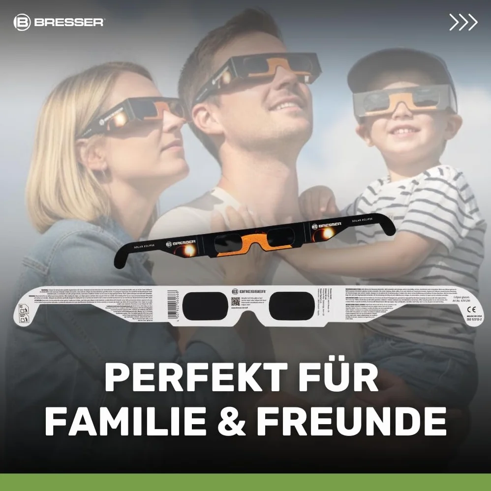 Bresser Gafas de Eclipse Solar (10 unidades)