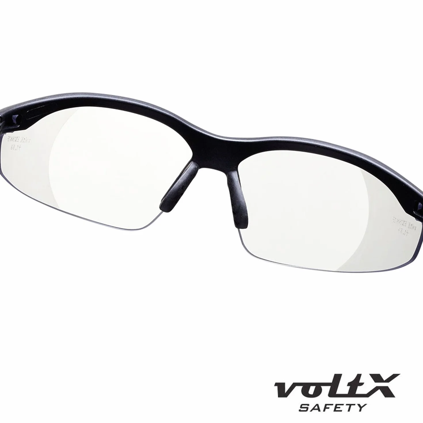 voltX 'Constructor' (TRANSPARENTES dioptría +2,00) Gafas de Seguridad con aumento total de lente (no bifocal), incluye cordón con tope regulable y funda rígida + Lente UV400 con recubrimiento antivaho