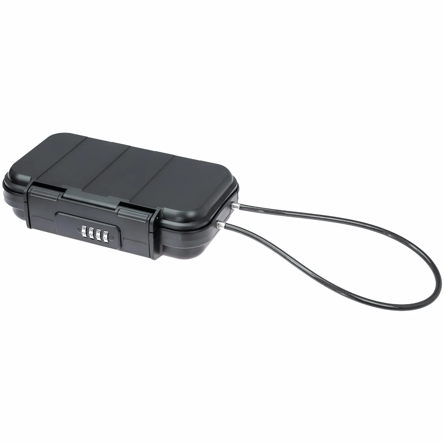 HMF 318-02 Caja fuerte portátil con cerradura de combinación, impermeable 23,5 x 14,5 x 5,8 cm