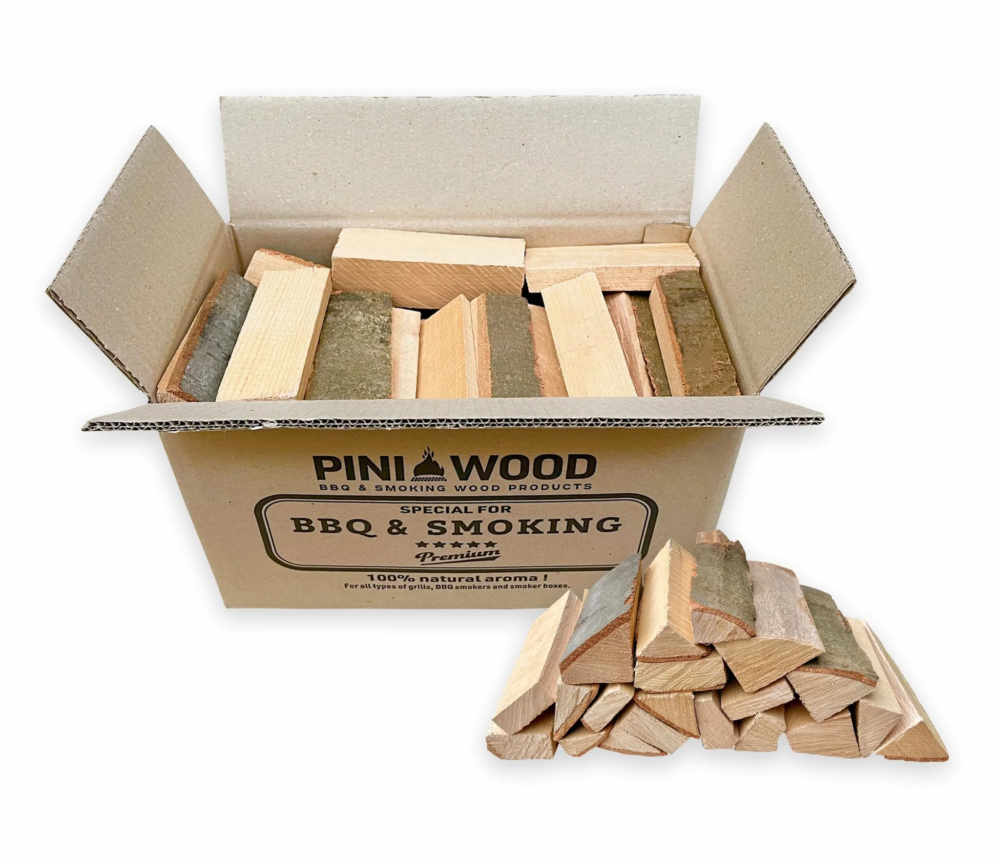 PINI Mini leña de haya seca 15 cm para horno de pizza portátil 10 kg
