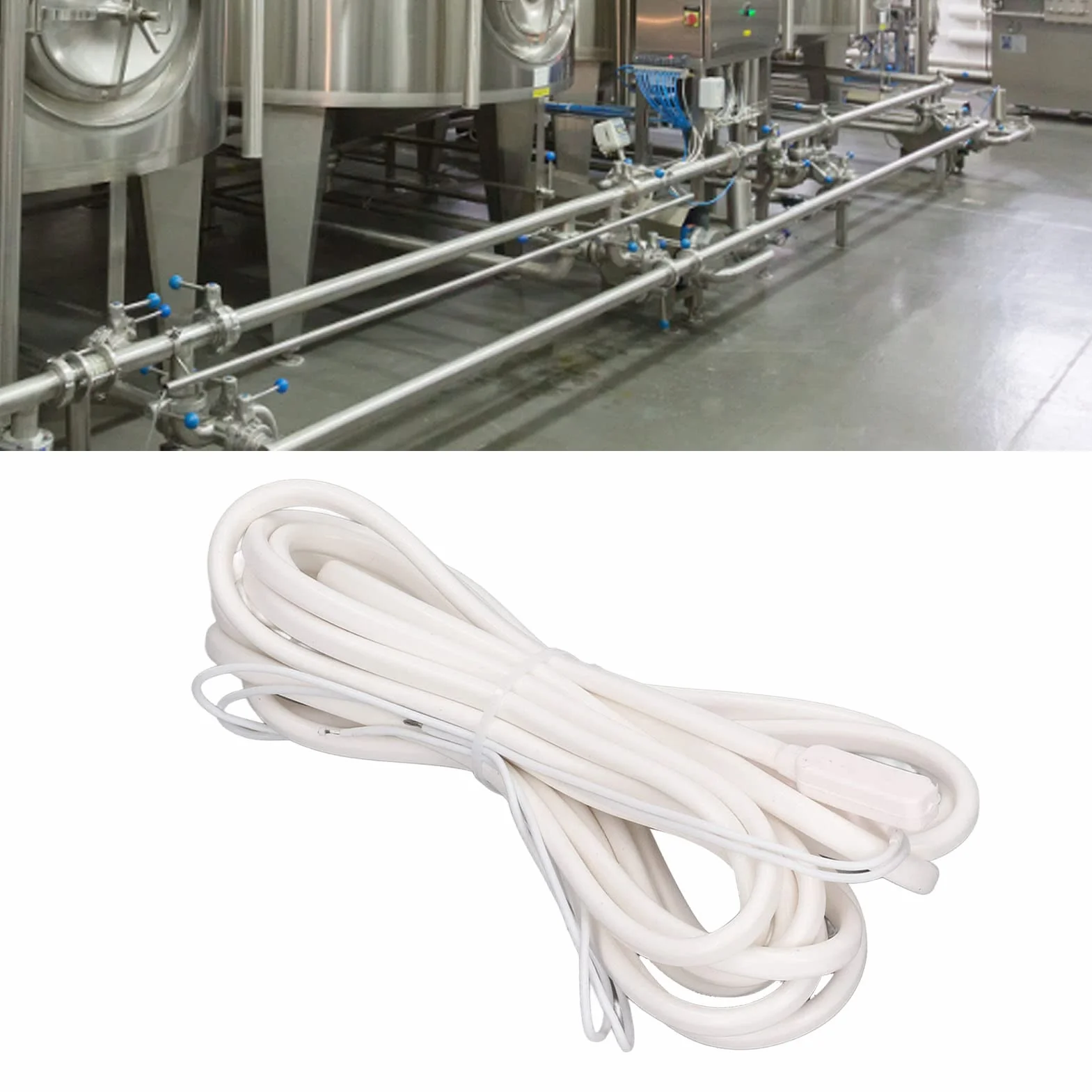 200W 5m Cable de Calor de Tubería 70 ℃ Protección contra Congelamiento Cable de Calefacción Impermeable AC220V