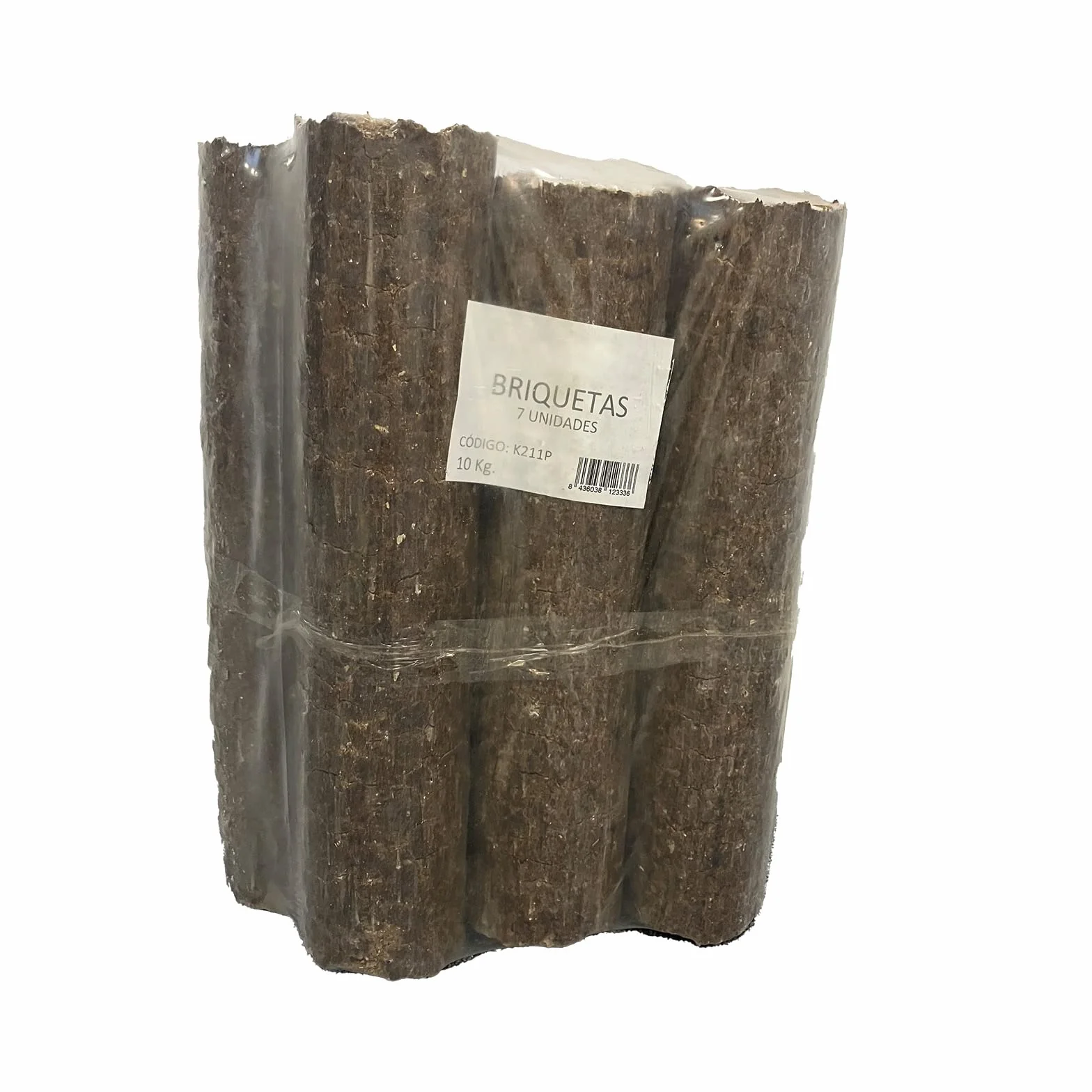 Kekai K211P - Paquete de 10 kg de briquetas de madera para chimeneas y estufas