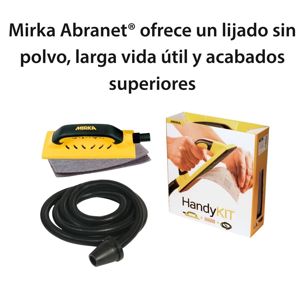 Mirka Bloque de lijado Handy Starter-Kit con abrasivo 80x230mm