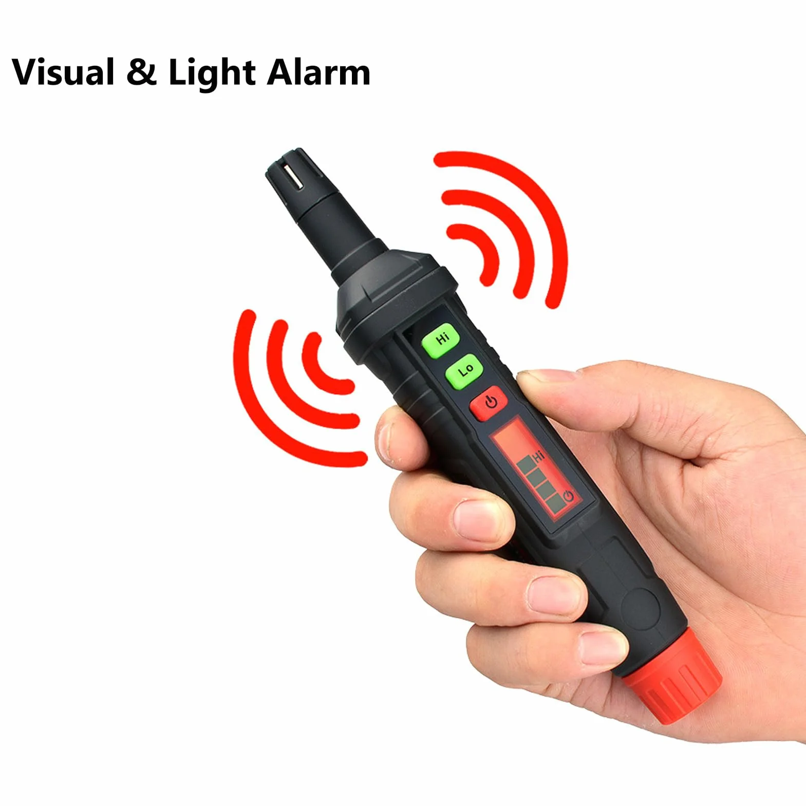 Natural Gas Detector Fugas Gas localizar la Fuente Propano Metano Butano GLP Alta/Baja sensibilidad Ajustable Audible y Alarma Visual de Respuesta Rápida Apagado Automático