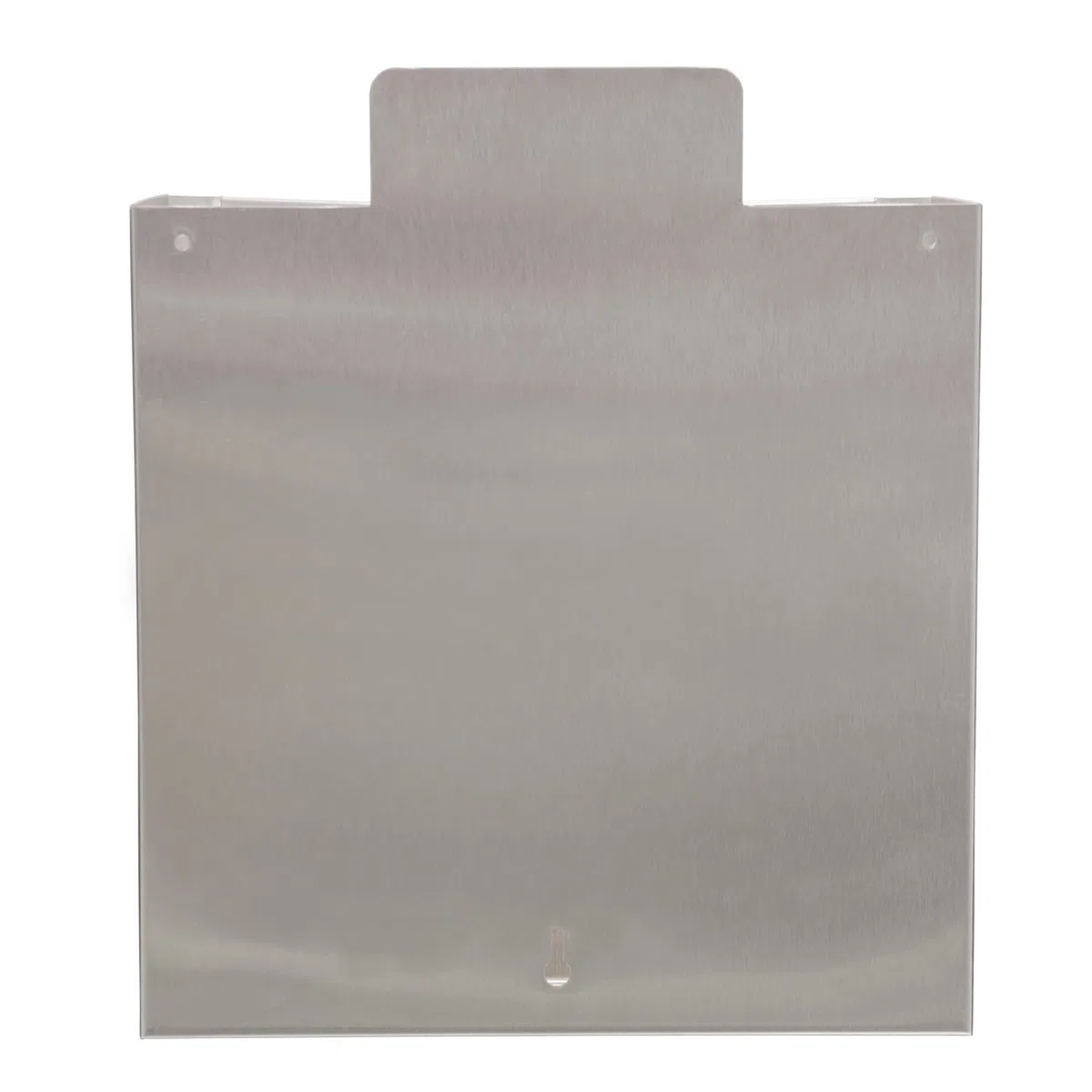 Amig - Cesta de publicidad - Buzón para Publicidad con Rejilla Frontal - Uso exterior - Acero inoxidable - Resistente a la corrosión - Plateado - 32 x 36 x 19 cm