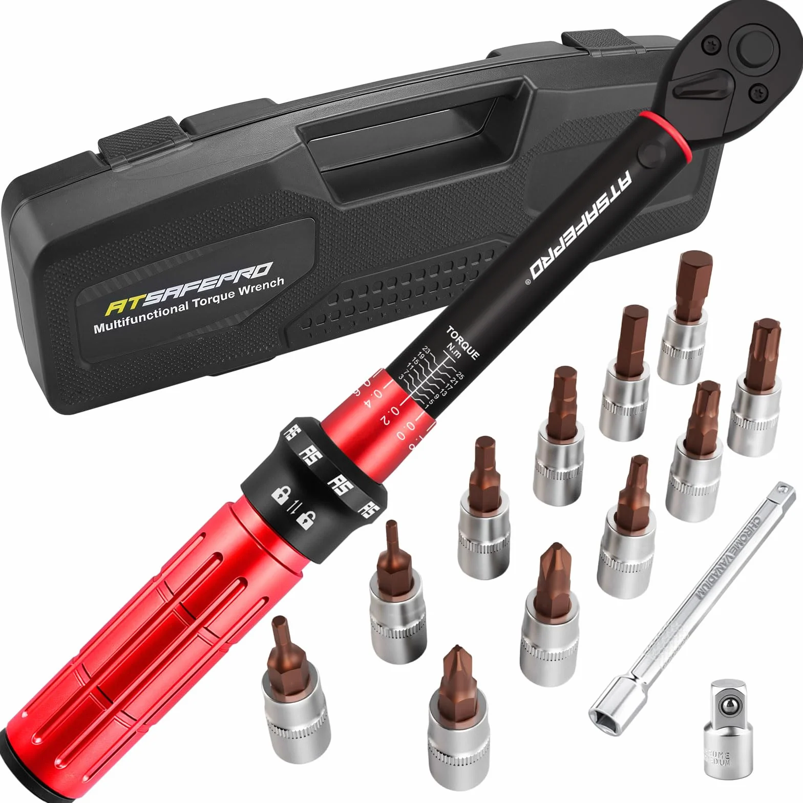 Llave Dinamometrica 1/4 1-25 Nm 72 Dientes Bicicleta ATsafepro