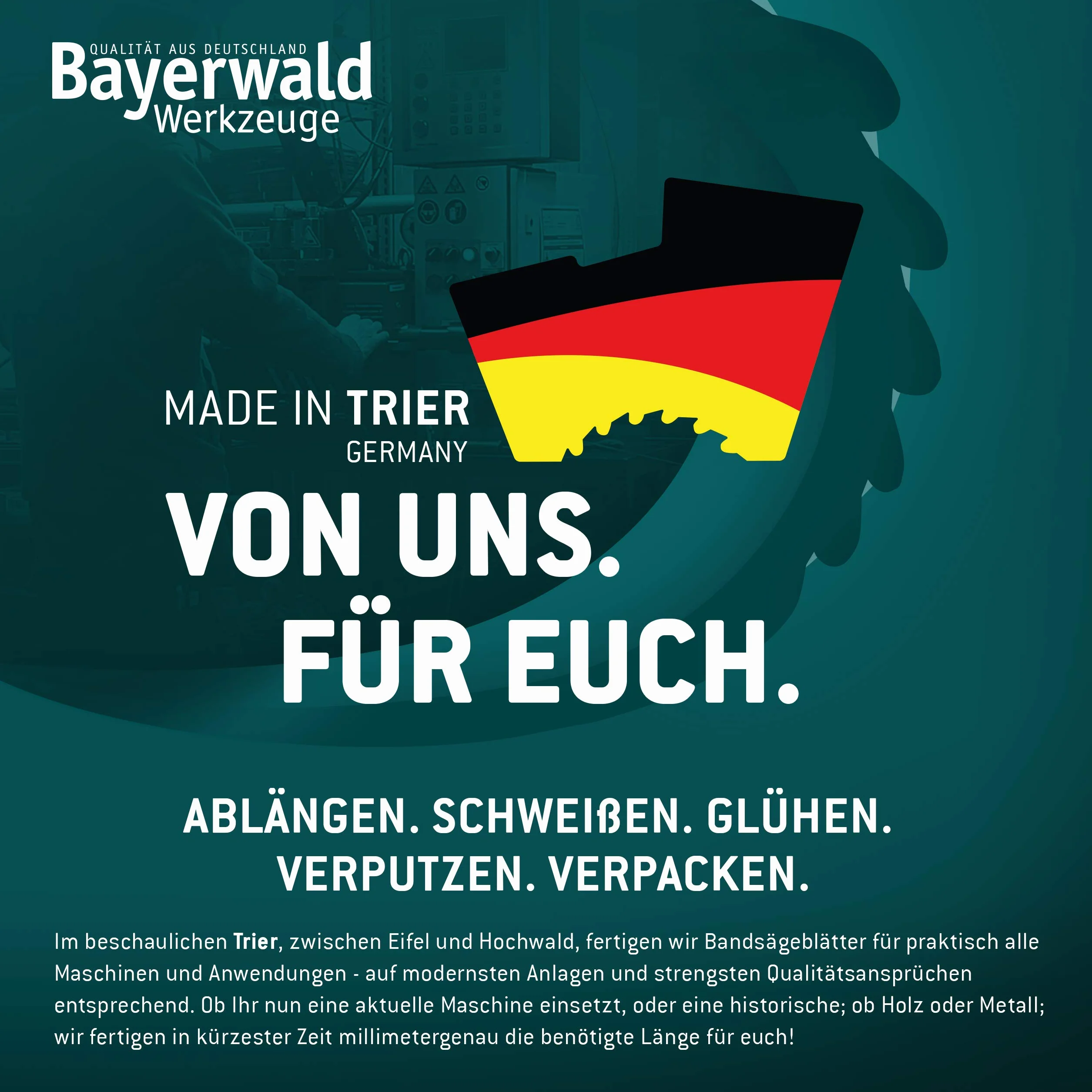 Bayerwald - Hoja de sierra para herramientas (1712 x 13 x 0,36 x 6, madera, metales no ferrosos, plástico, láminas finas/cinta de sierra apta para Metabo. Elektra Beckum, etc.