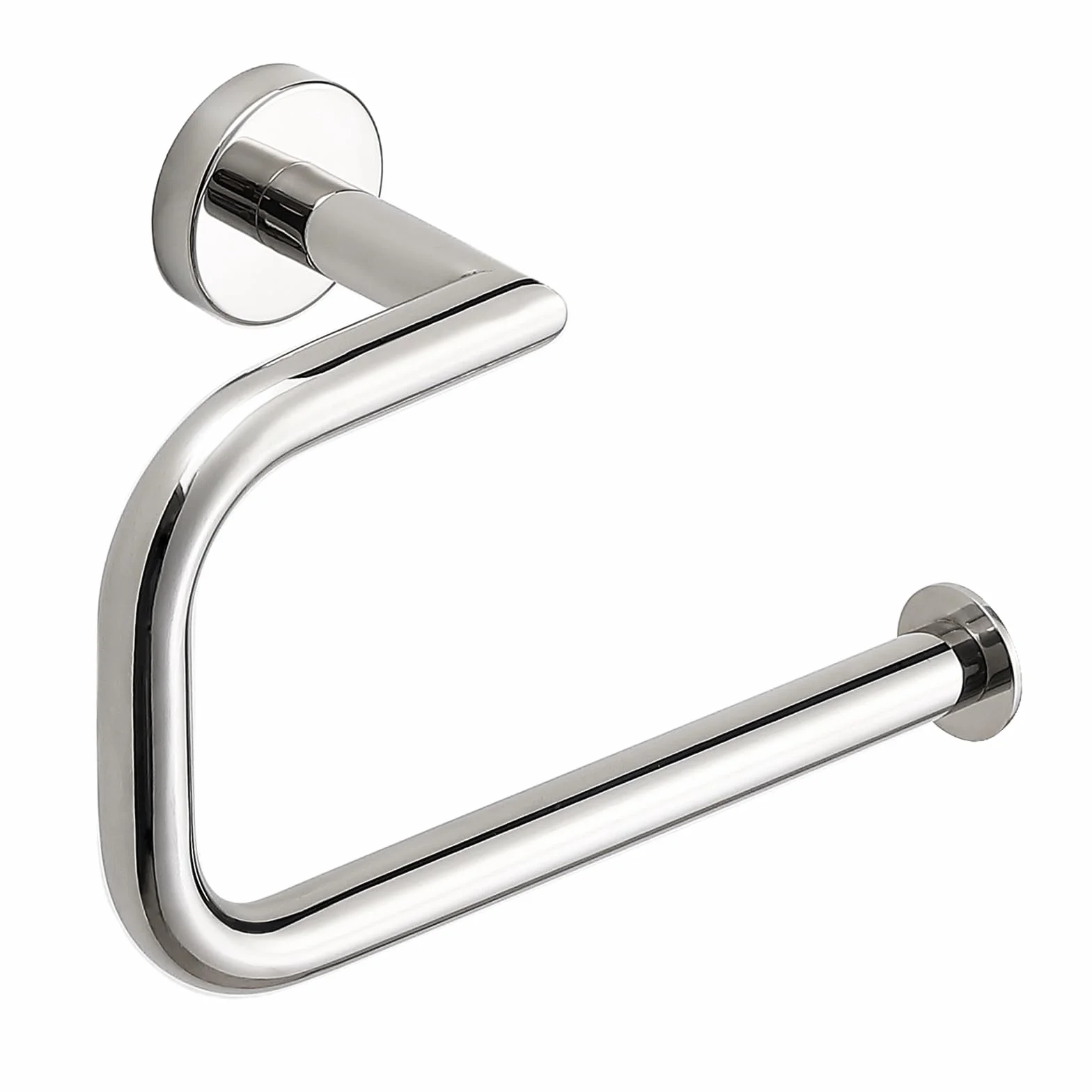 Anillo para Toallas Cromado Acero Inoxidable 304 - Soporte 15kg - Montaje en Pared - Baño Cocina Plateado