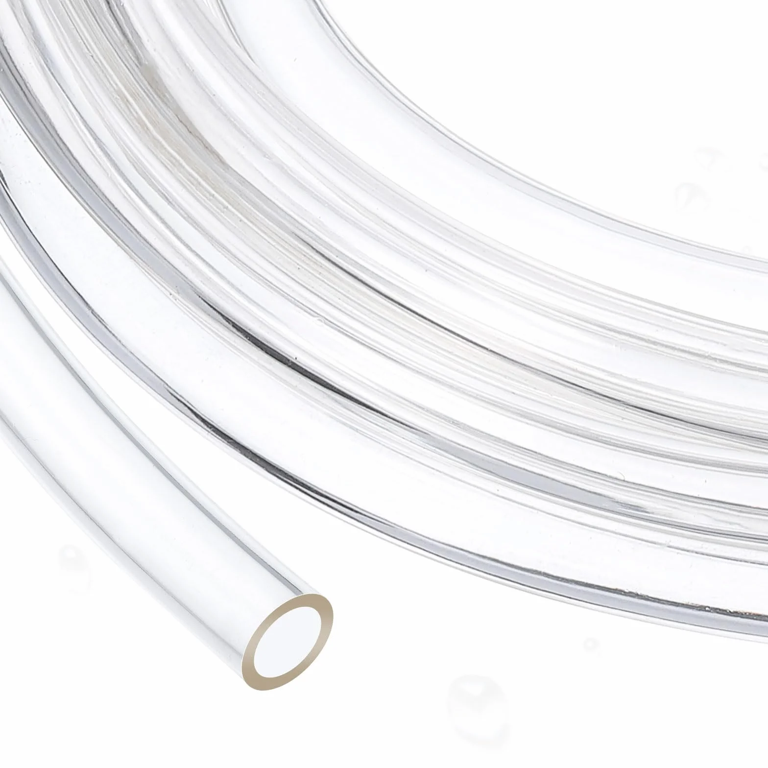 QUARKZMAN Tubo Flexible de PVC, 16mm de ID x 22mm de OD - 3 Metros de Largo Tubos de Agua de Vinilo Transparente, Tubería de Agua Plástico Ligero y Flexible para Tanque y Acuario