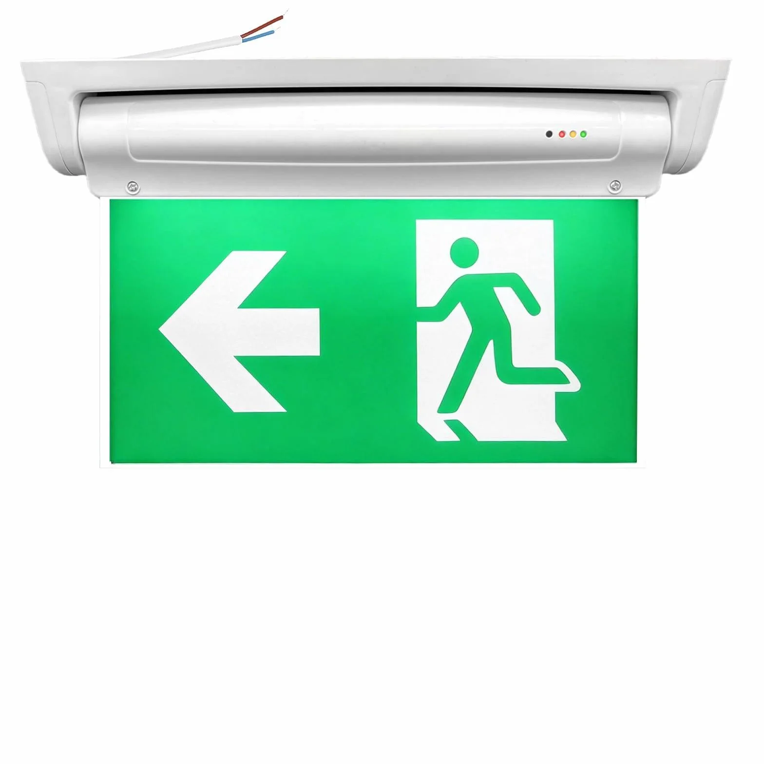 Paneles de salida de emergencia LED fotoluminiscentes con batería 3h, 6 piezas, señalización derecha