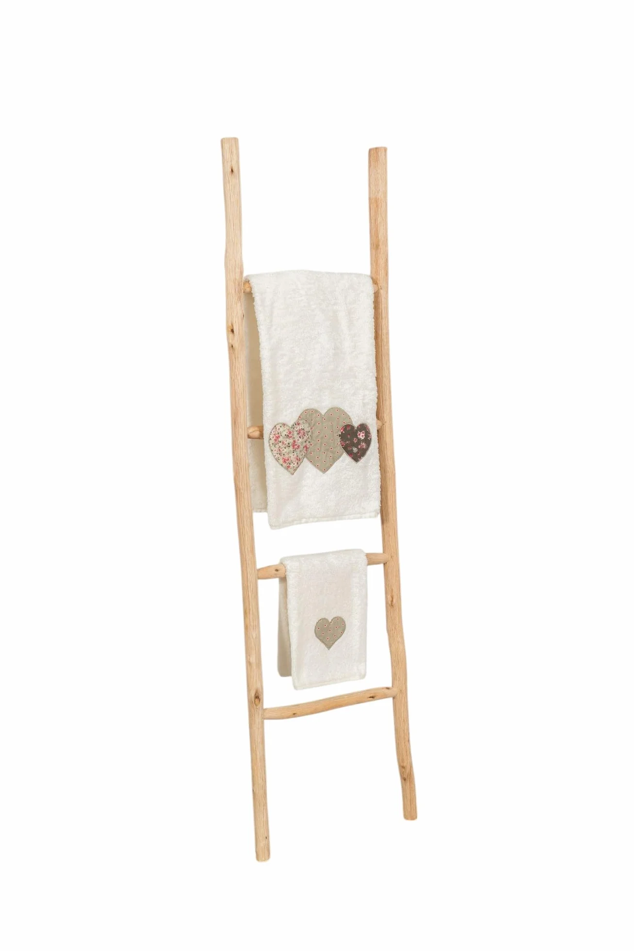 Escalera toallero baño 128 x 32 x 3 – Toallero de bambú decorativa