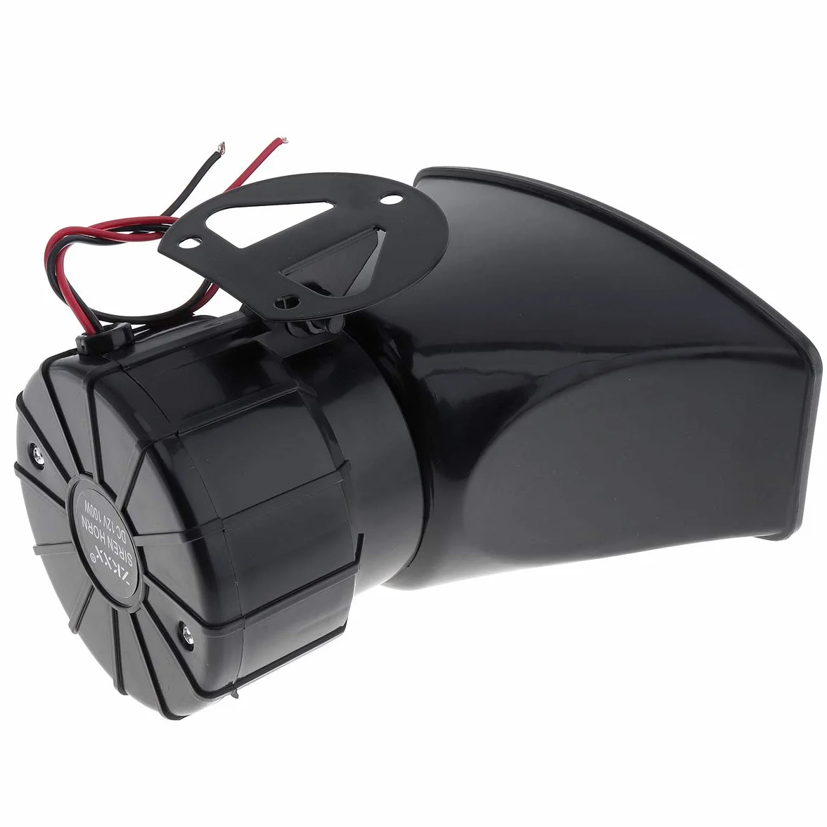 Alarma de coche 12V 100W con 7 sonidos fuertes, bocina de sirena de bomberos con mando a distancia marrón