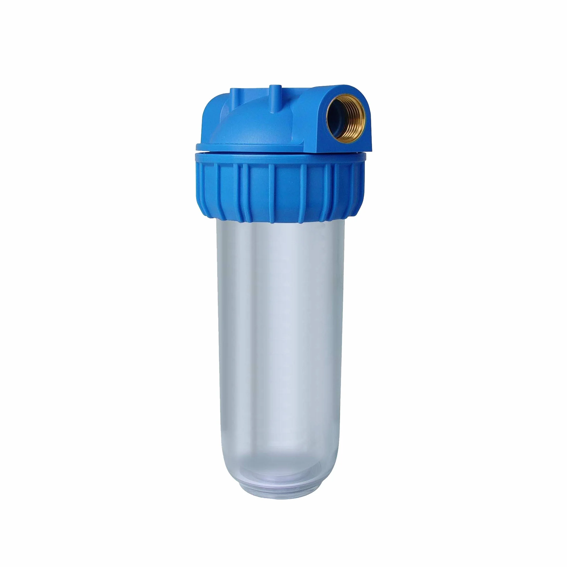 Filtro de agua Declorador GAC 10" con Soporte de Pared y Llave Bbagua