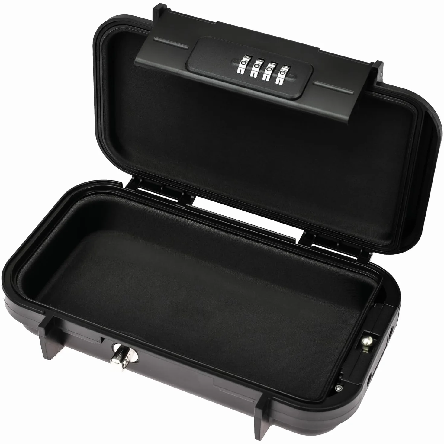 HMF 318-02 Caja fuerte portátil con cerradura de combinación, impermeable 23,5 x 14,5 x 5,8 cm