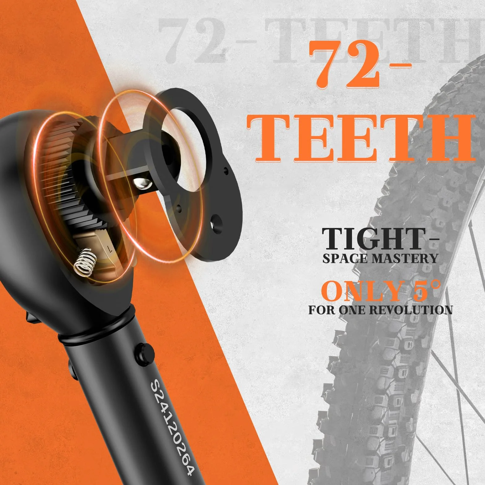 Llave Dinamometrica 1/2" 20-220Nm 72 Dientes Cabezal Reversible ±3% Precisión