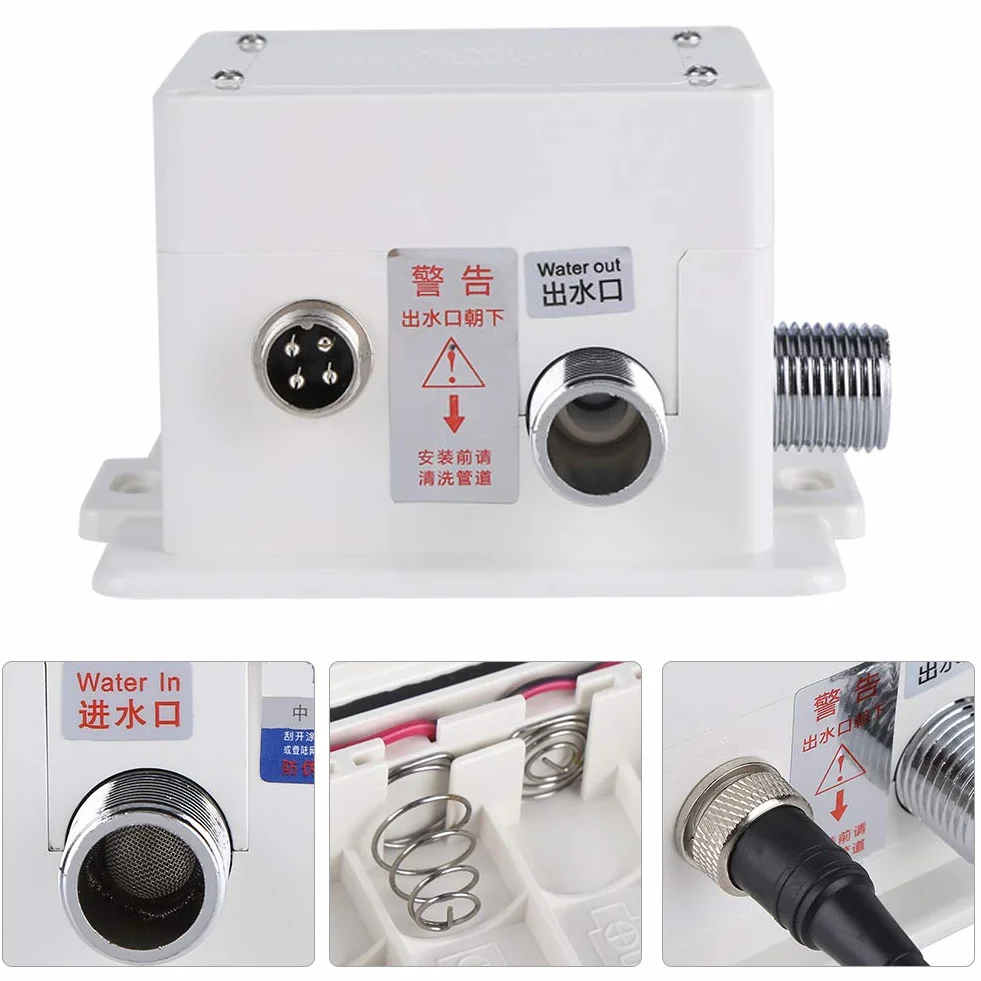 Fydun Grifo Sensor de infrarrojos automático Grifo Cocina Baño Lavabo Grifo de agua con caja de control