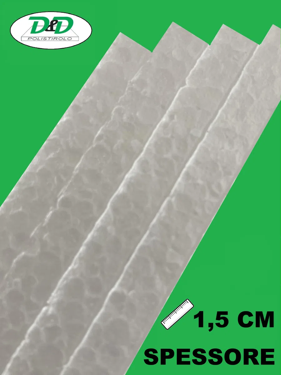D. & D. Poliestireno - Placas de poliestireno multiusos 100 cm x 50 cm densidad 15 kg/m³ (24 placas de 1,5 cm)