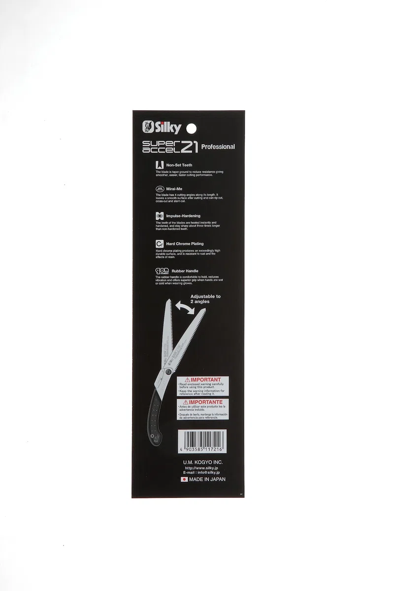 Sierra plegable Silky Super Accel 210 mm, 7,5 mm