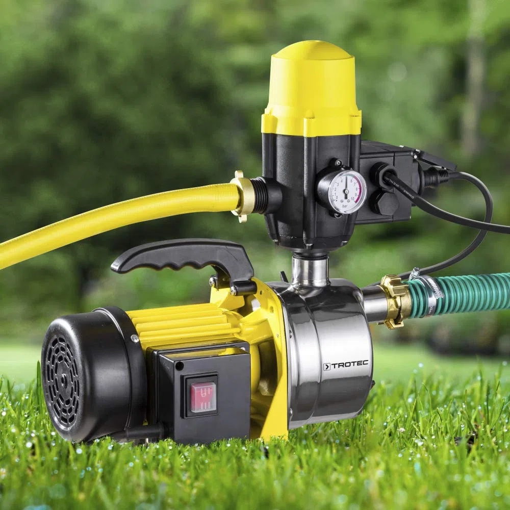 TROTEC Presostato electrónico TDP DSP Para el control de bombas de jardín y agua de 1 fase Interruptor de presión automático monitor de flujo