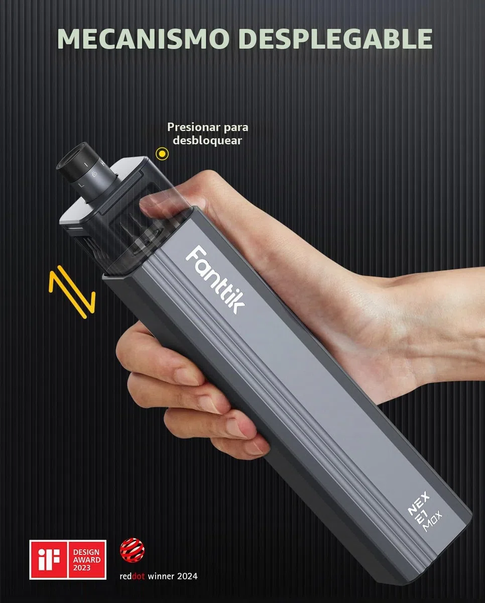 Fanttik Mini destornillador eléctrico, juego de destornilladores de precisión con 50 puntas de precisión magnéticas, par de 2 engranajes, sin cable, para cámara de teléfono, reloj portátil (Gris)