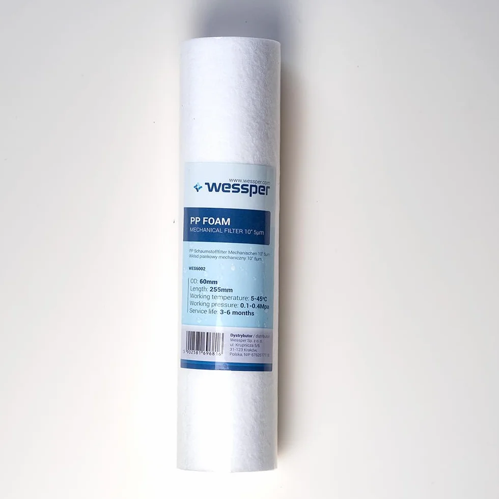 Wessper 10" Filtros de Cartuchos para Sedimentos de Polipropileno Hilado, filtración de partículas