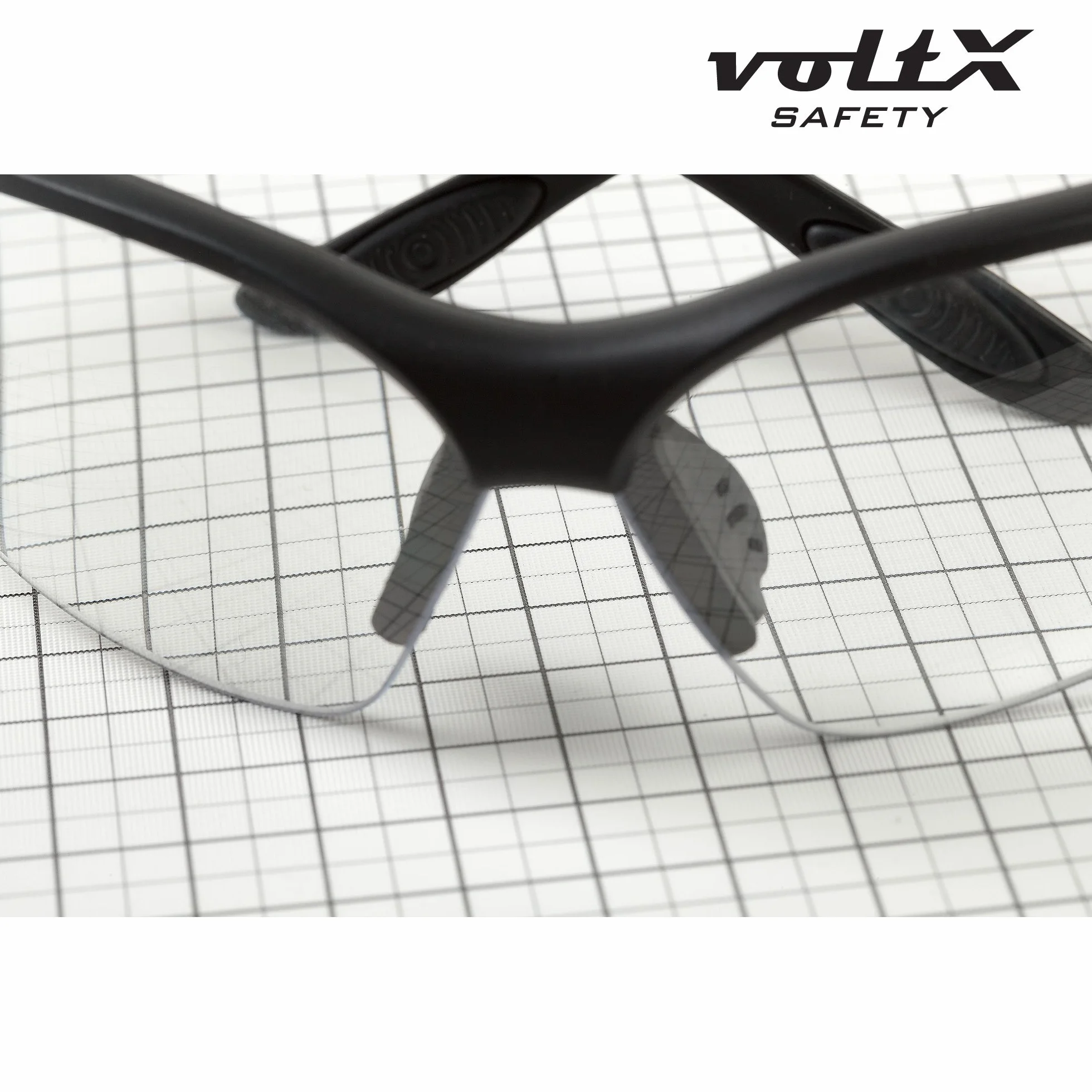 voltX 'Constructor' (TRANSPARENTES dioptría +2,00) Gafas de Seguridad con aumento total de lente (no bifocal), incluye cordón con tope regulable y funda rígida + Lente UV400 con recubrimiento antivaho