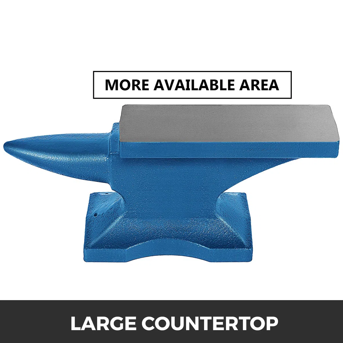 VEVOR Yunque de Hierro 11kg Fundido con Forja de Metal de Cuerno Largo, Ideal para Metalúrgicos y Herreros en Taller de Metal y Excelente para Remachar Aplanar