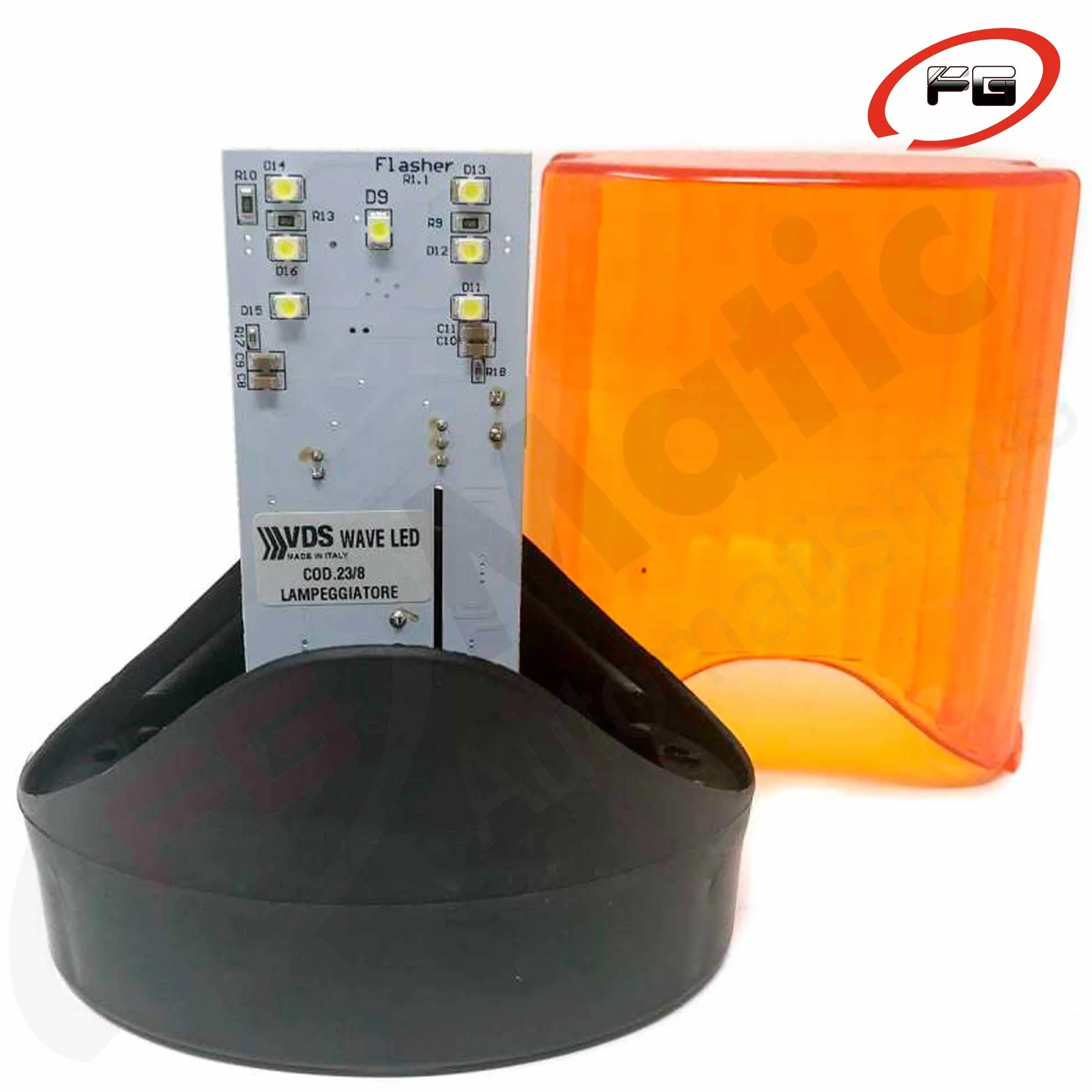 Lámpara LED VDS multi-tensión para puertas de garaje luz fija intermitente uso doméstico industrial
