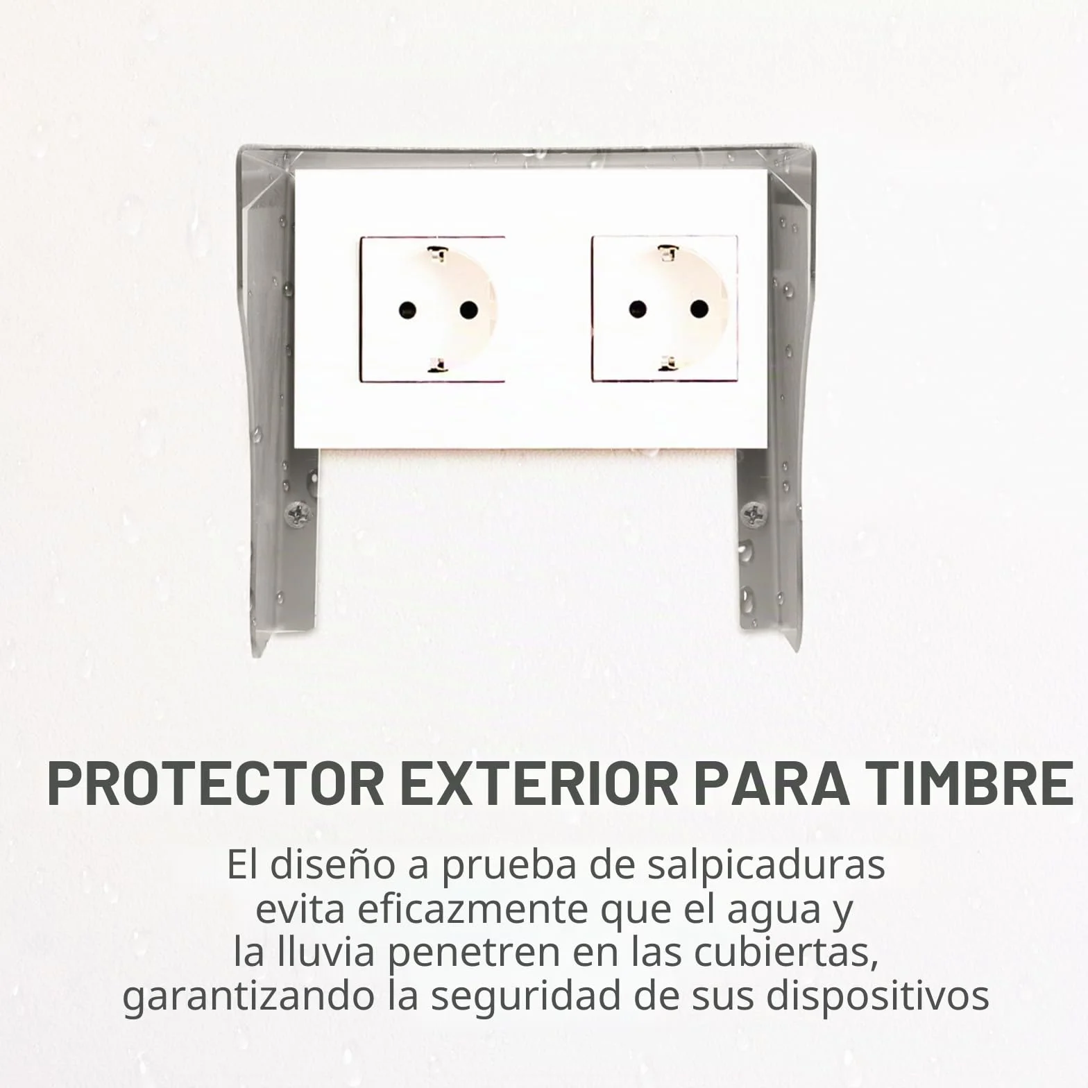 DOITOOL Cubierta Para Timbre Exterior De Acero Inoxidable Caja a Prueba De Salpicaduras Protector Para Acceso Y Enchufe Fácil Instalación Para Uso Al Aire Libre