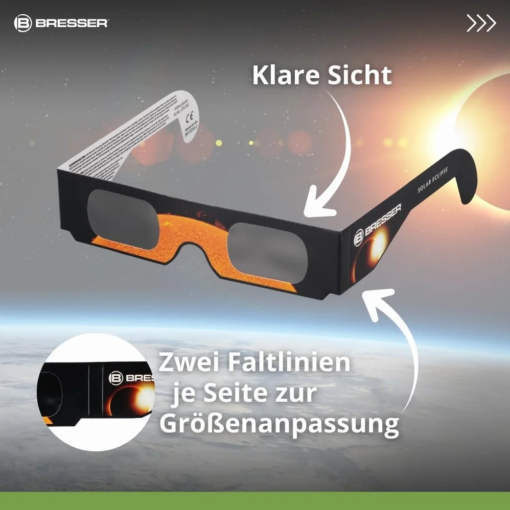 Bresser Gafas de Eclipse Solar (10 unidades)