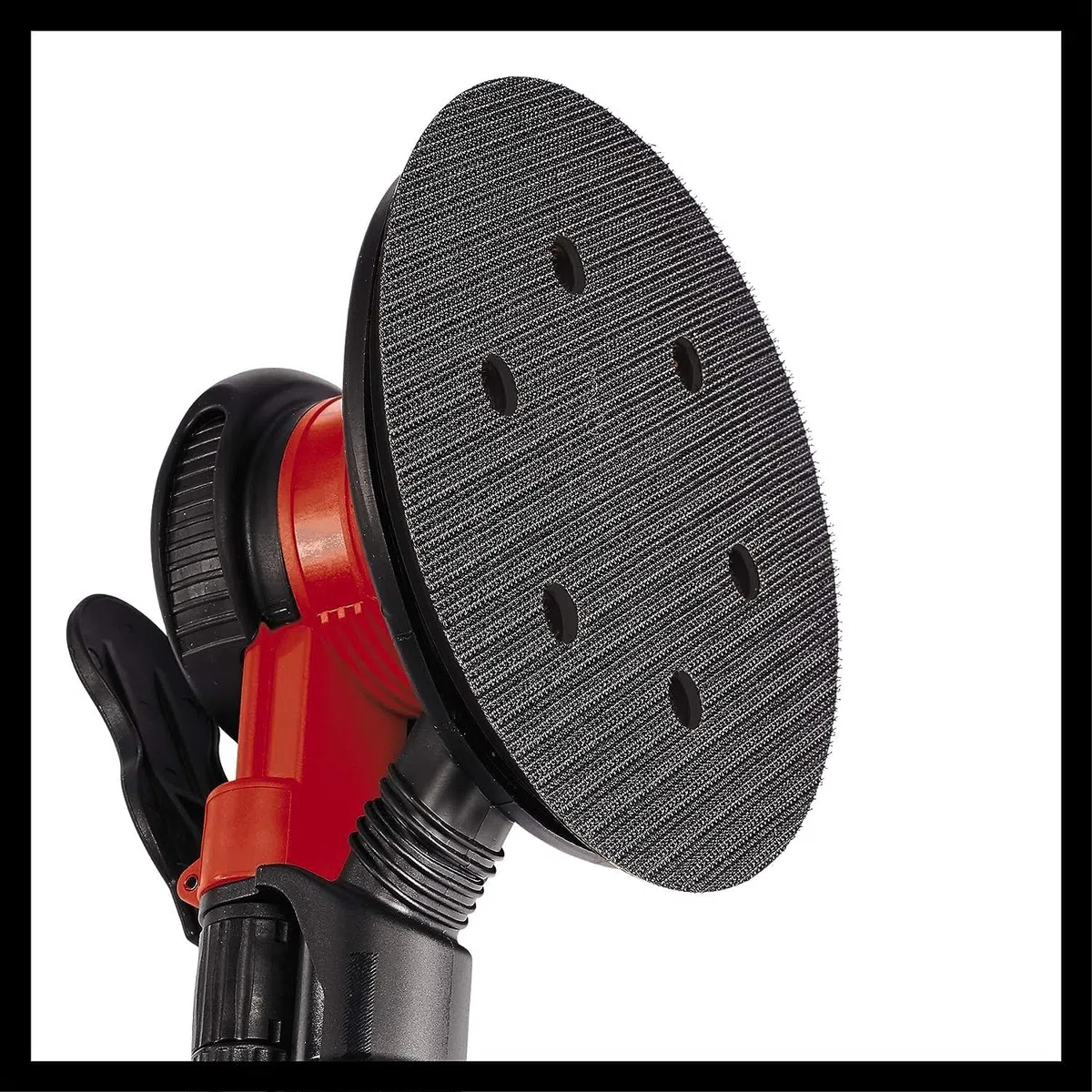 Einhell Lijadora excéntrica de aire comprimido TC-PE 150 (diámetro del disco de lija de 150 mm, palanca de ajuste continuo, incluye 6 papeles de lija, boquilla y llave dinamométrica)