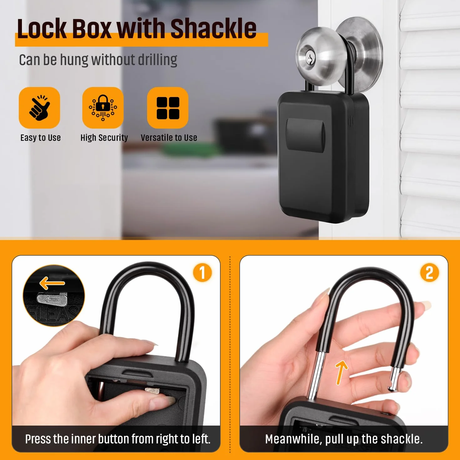 TEUEN Caja de Llaves con Código Impermeable Exterior Grande para Pared
