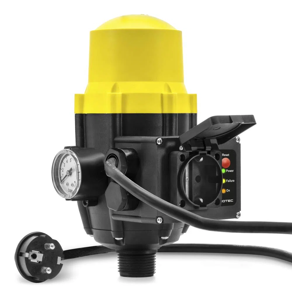 TROTEC Presostato electrónico TDP DSP Para el control de bombas de jardín y agua de 1 fase Interruptor de presión automático monitor de flujo