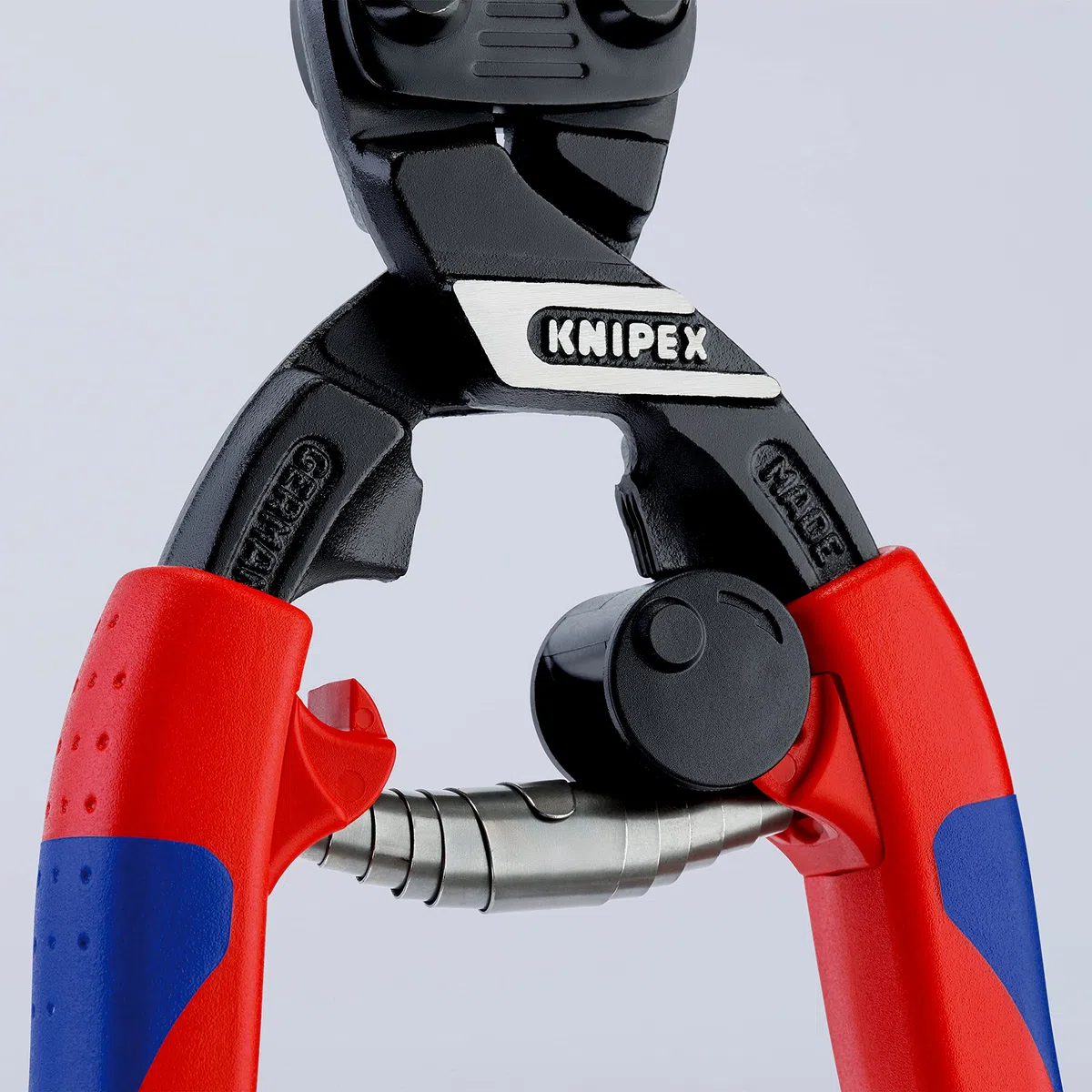 KNIPEX CoBolt Cortabulones compacto con cartulinas autoservicio con fundas esbeltas en dos componentes 200 mm, 71 12 200 SB