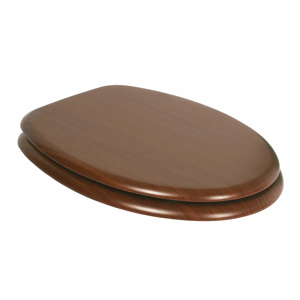 TATAY Tapa WC Fibra de Madera | Tapa de Vater Elegante con Gran Resistencia | Fácil Montaje y Larga Duración | Tornillos Incuidos | Forma Ovalada - Modelo Nature - Madera