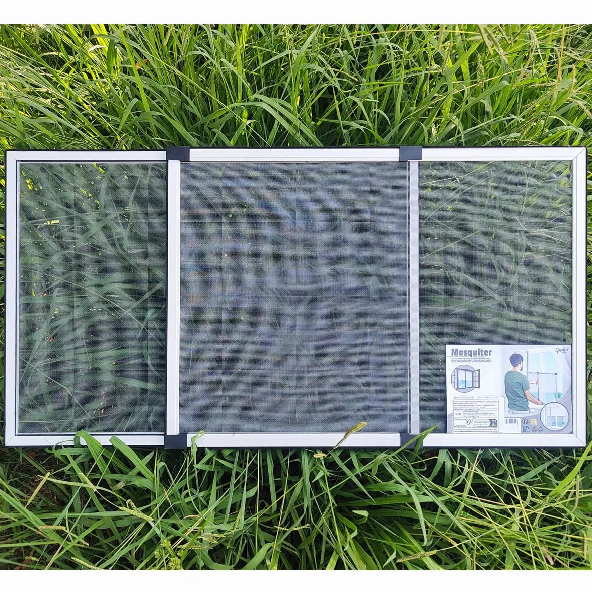 Mosquitero Extensible Aluminio 100-192 cm x 70 cm Ajustable Protección Insectos