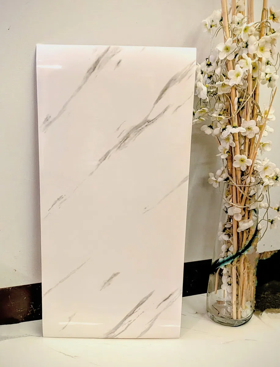 Pegatinas de azulejos de mármol de 60 x 30 cm, 10/20 piezas de azulejos de pared autoadhesivos impermeables, azulejos adhesivos para baño, cocina, salpicaduras (20 unidades)