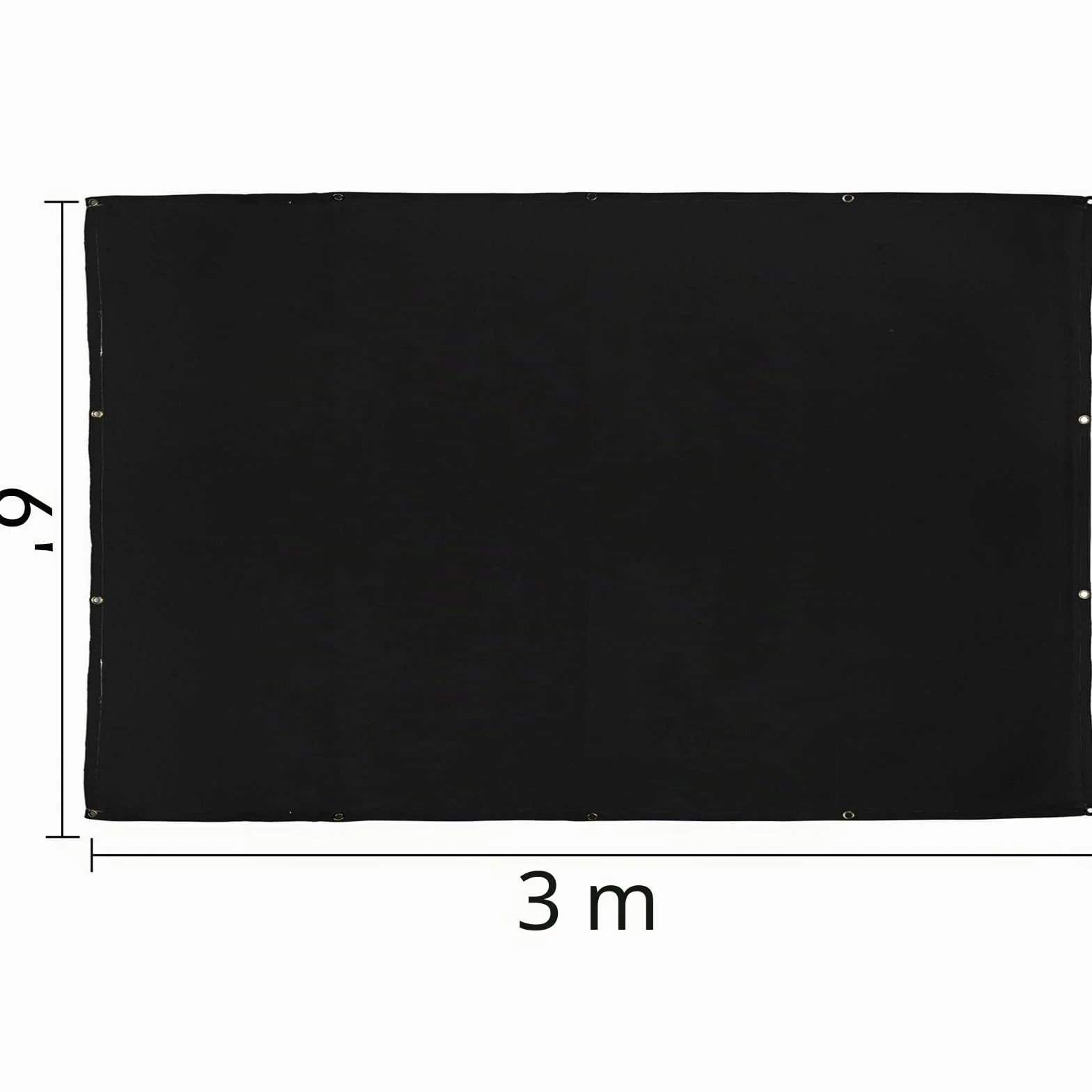 VEVOR Manta de Protección de Soldadura 6 x 10 FT Fibra de Vidrio Ignífuga Negra