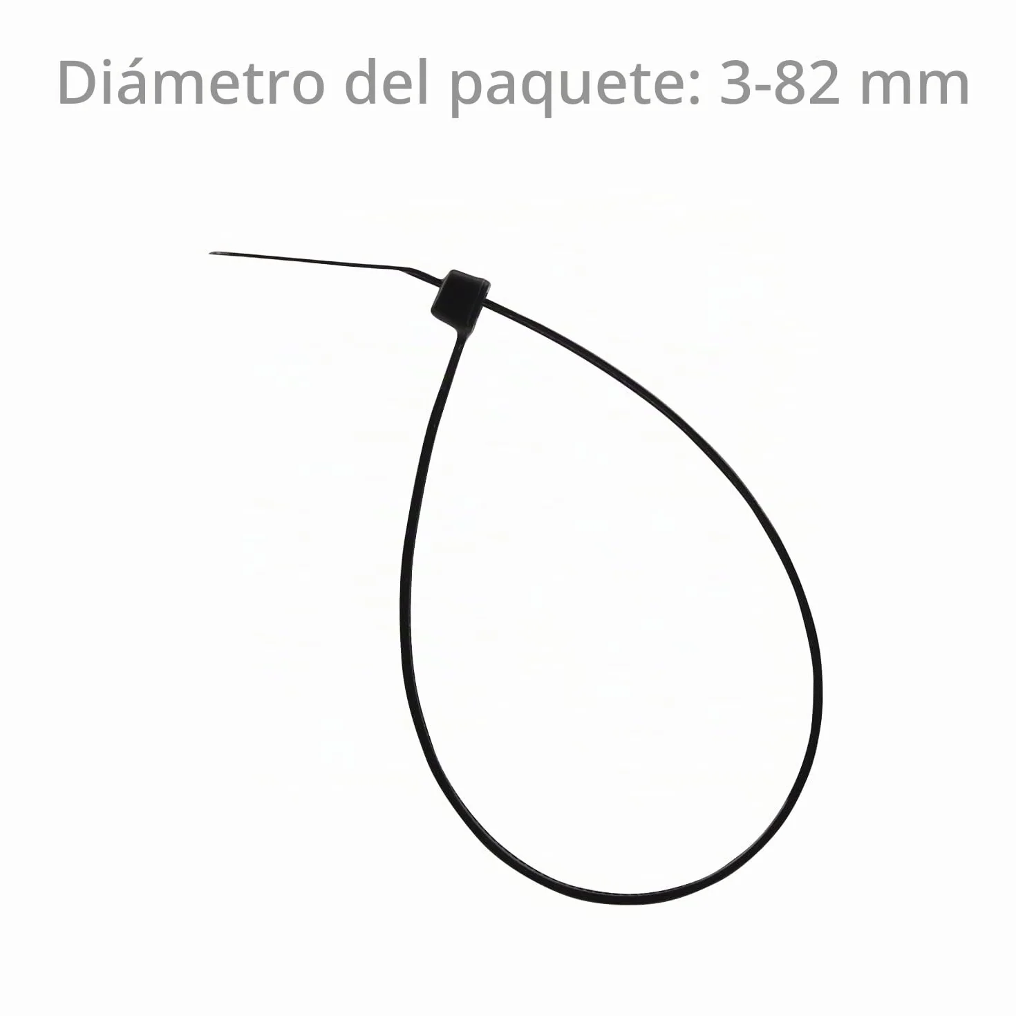 XINGO 1000 Piezas 300mm x 4.8mm Bridas para Cables Negras Resistentes UV