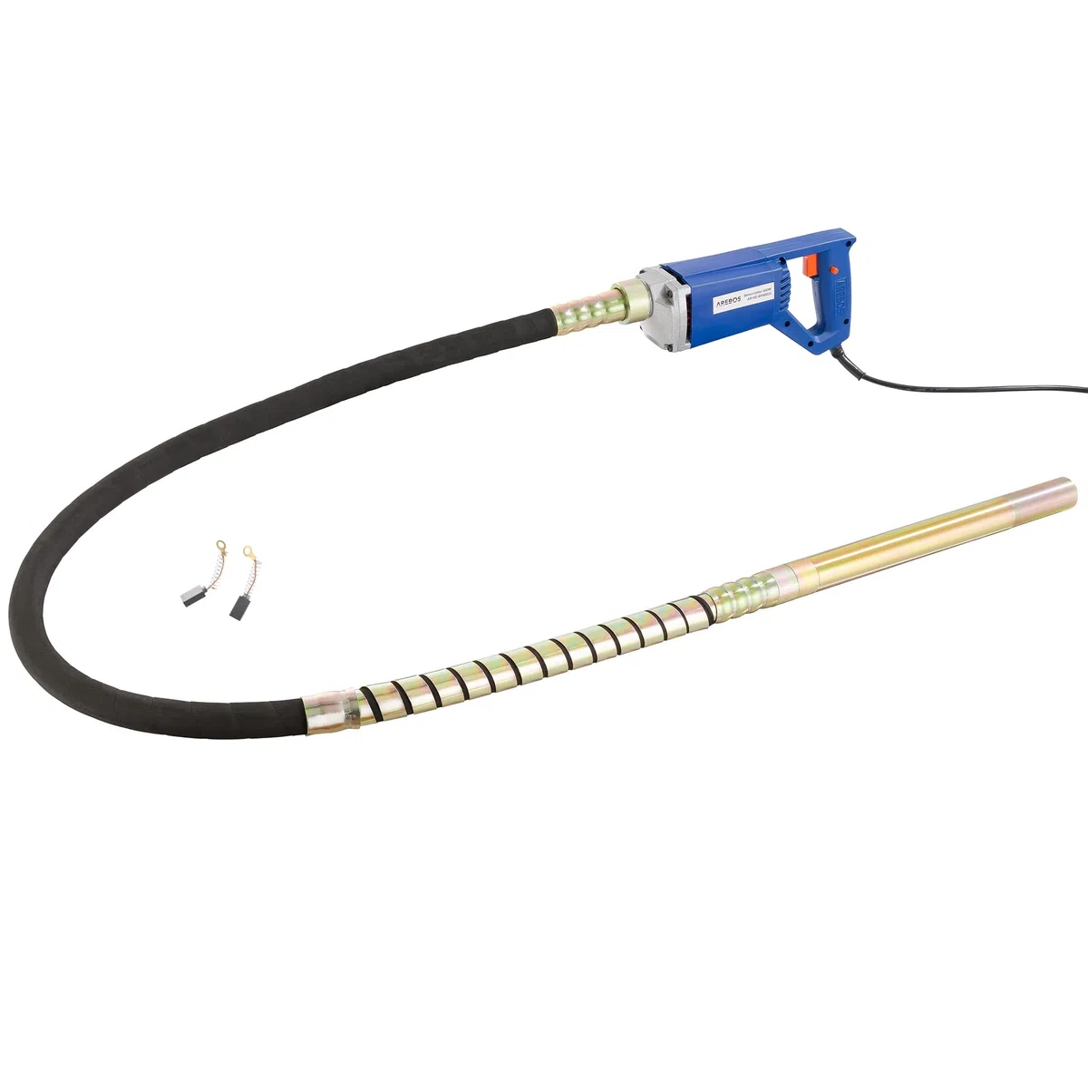 Arebos Vibrador de hormigón | Aguja vibrante electrica | Vibrador de construcción eléctrico | 800W | longitud de varilla vibratoria de 2m | para concreto