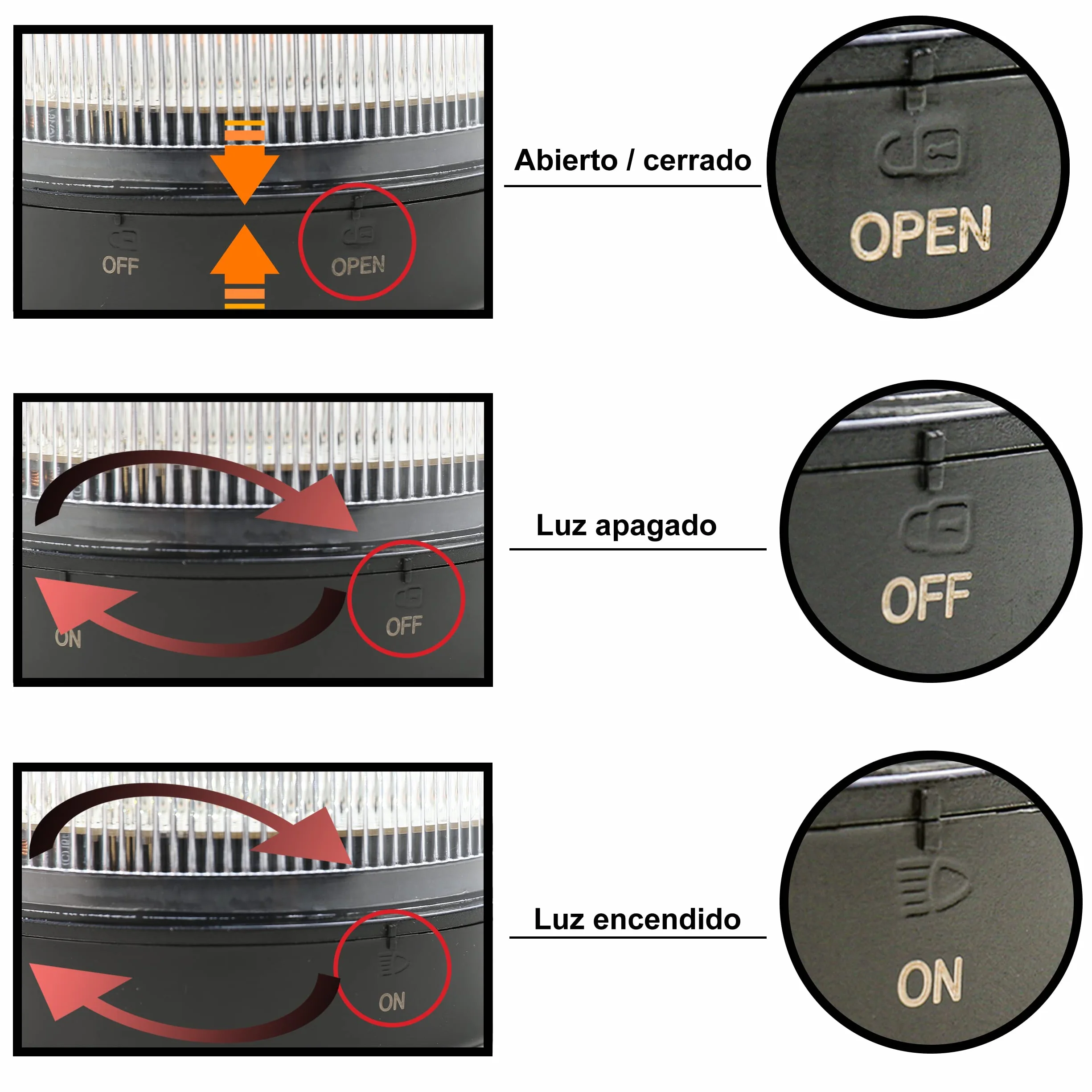 H HANSEL HOME Luz de Emergencia LED v16 IP54 Homologado DGT Base Magnética